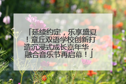 延续约定，乐享盛夏！章丘双语学校创新打造沉浸式成长嘉年华，融合音乐节再启幕！