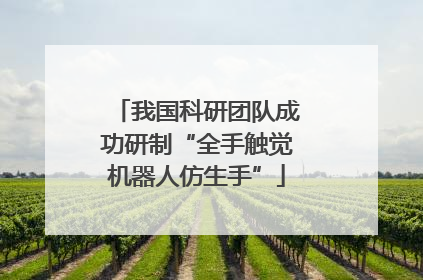 我国科研团队成功研制“全手触觉机器人仿生手”
