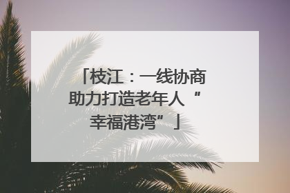 枝江：一线协商助力打造老年人“幸福港湾”