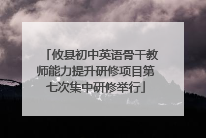 攸县初中英语骨干教师能力提升研修项目第七次集中研修举行