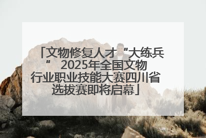 文物修复人才“大练兵” 2025年全国文物行业职业技能大赛四川省选拔赛即将启幕