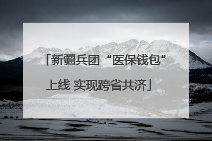 新疆兵团“医保钱包”上线 实现跨省共济