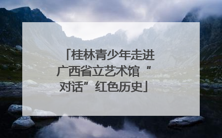 桂林青少年走进广西省立艺术馆“对话”红色历史