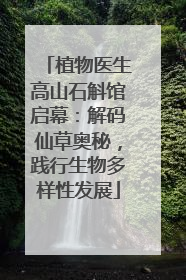 植物医生高山石斛馆启幕：解码仙草奥秘，践行生物多样性发展