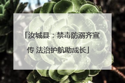 汝城县：禁毒防溺齐宣传 法治护航助成长