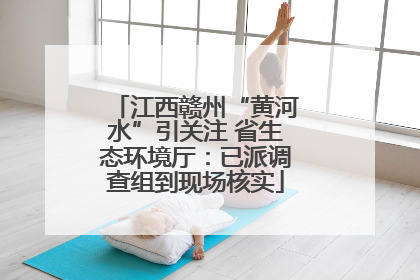 江西赣州“黄河水”引关注 省生态环境厅：已派调查组到现场核实