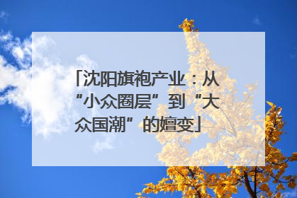 沈阳旗袍产业：从“小众圈层”到“大众国潮”的嬗变