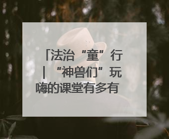 法治“童”行｜“神兽们”玩嗨的课堂有多有趣？！