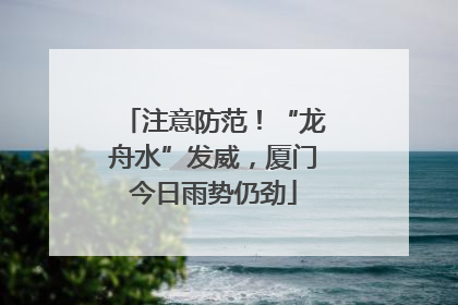 注意防范！“龙舟水”发威，厦门今日雨势仍劲