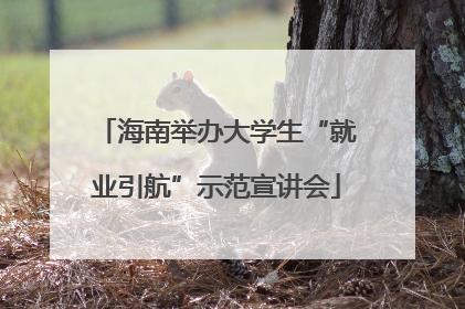 海南举办大学生“就业引航”示范宣讲会