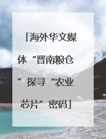 海外华文媒体“晋南粮仓”探寻“农业芯片”密码