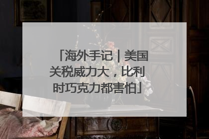 海外手记｜美国关税威力大，比利时巧克力都害怕