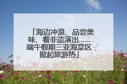 海边冲浪、品尝美味、看非遗演出……端午假期三亚海棠区掀起旅游热