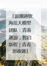 浪潮通软海岳大模型团队：青春逐浪，智启新程｜青春思政课