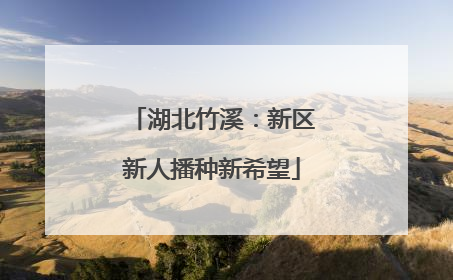 湖北竹溪：新区新人播种新希望