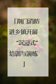 荆门消防进乡镇开展“沉浸式”培训与演练