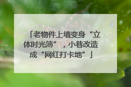 老物件上墙变身“立体时光簿”，小巷改造成“网红打卡地”