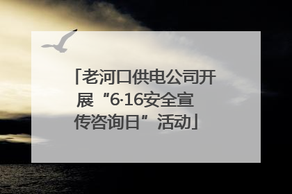 老河口供电公司开展“6·16安全宣传咨询日”活动