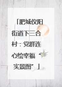 肥城仪阳街道下三合村：党群连心绘幸福“实景图”