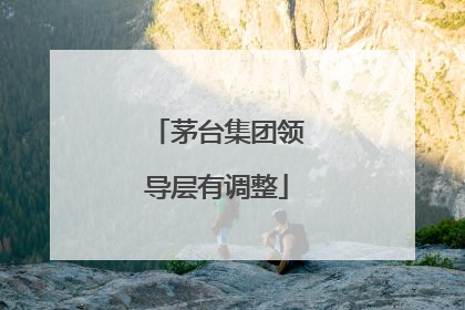 茅台集团领导层有调整