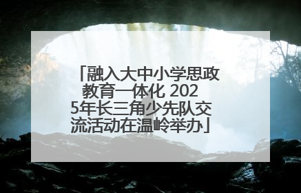 融入大中小学思政教育一体化 2025年长三角少先队交流活动在温岭举办