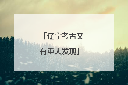 辽宁考古又有重大发现