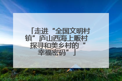 走进“全国文明村镇”庐山西海上畈村 探寻和美乡村的“幸福密码”