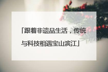 跟着非遗品生活，传统与科技相遇宝山滨江