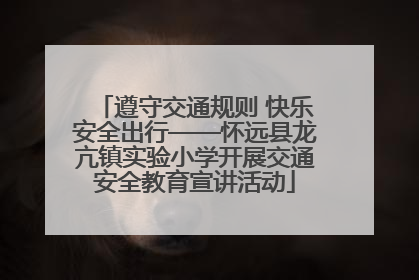 遵守交通规则 快乐安全出行——怀远县龙亢镇实验小学开展交通安全教育宣讲活动