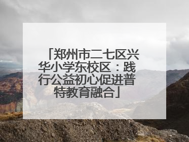 郑州市二七区兴华小学东校区：践行公益初心促进普特教育融合