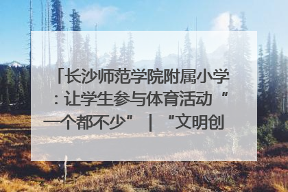 长沙师范学院附属小学：让学生参与体育活动“一个都不少”｜“文明创建耀三湘”专栏
