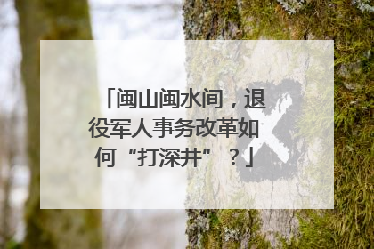 闽山闽水间，退役军人事务改革如何“打深井”？