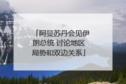 阿曼苏丹会见伊朗总统 讨论地区局势和双边关系