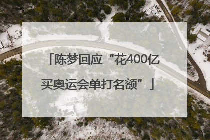 陈梦回应“花400亿买奥运会单打名额”