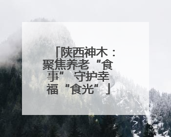 陕西神木：聚焦养老“食事” 守护幸福“食光”