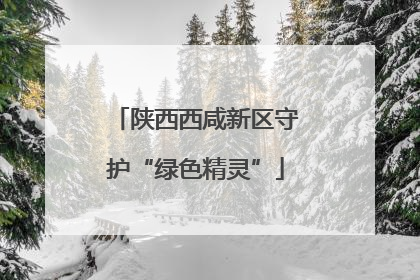 陕西西咸新区守护“绿色精灵”