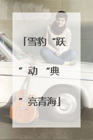 雪豹“跃”动 “典”亮青海