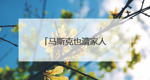 马斯克也遭家人一巴掌？已称“不想为美国政府所为承担责任”！