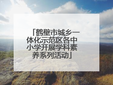 鹤壁市城乡一体化示范区各中小学开展学科素养系列活动