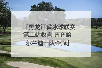 黑龙江省冰球联赛第二站收官 齐齐哈尔兰迪一队夺冠