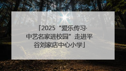 2025“爱乐传习·中艺名家进校园”走进平谷刘家店中心小学