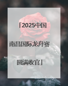 2025中国南昌国际龙舟赛圆满收官