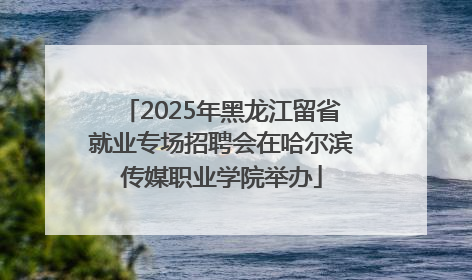 2025年黑龙江留省就业专场招聘会在哈尔滨传媒职业学院举办