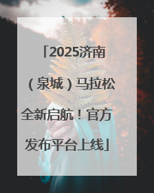 2025济南（泉城）马拉松全新启航！官方发布平台上线