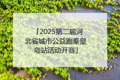 2025第二届河北省城市公益跑秦皇岛站活动开赛