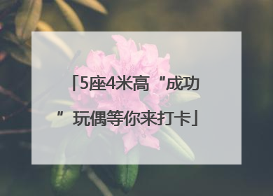 5座4米高“成功”玩偶等你来打卡