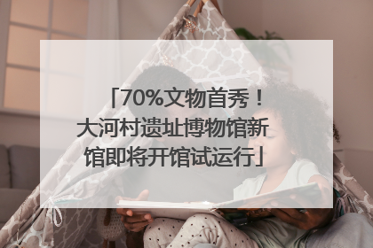 70%文物首秀！大河村遗址博物馆新馆即将开馆试运行
