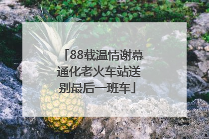 88载温情谢幕 通化老火车站送别最后一班车