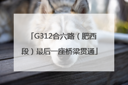G312合六路（肥西段）最后一座桥梁贯通