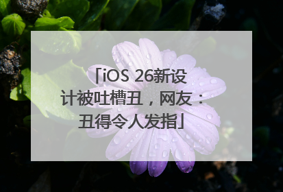 iOS 26新设计被吐槽丑，网友：丑得令人发指